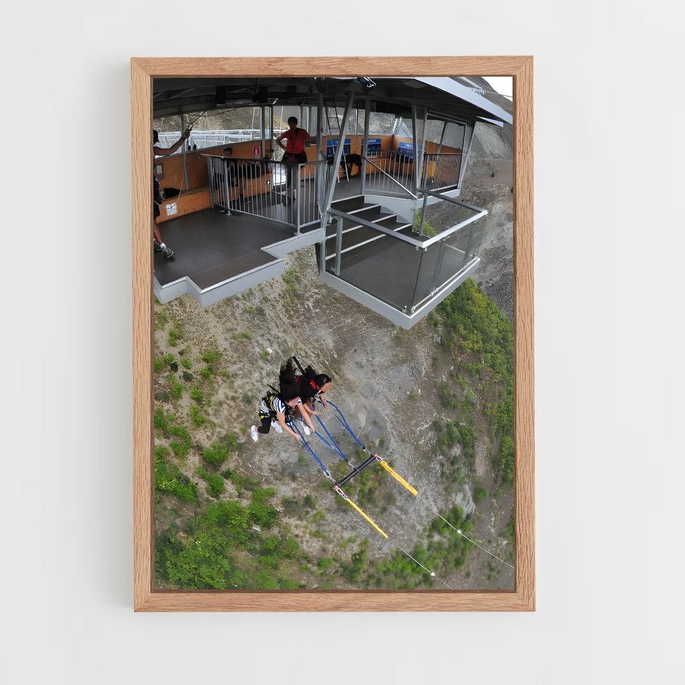 Poster Sursaut Aérien – affiche Saut à l’élastique (vue 4)